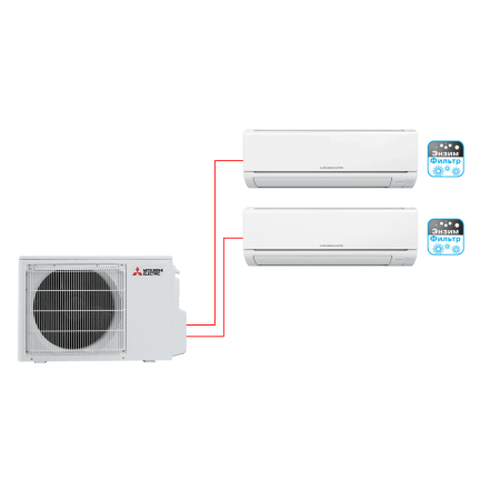 MITSUBISHI ELECTRIC MSZ-HJ25VA ER1 + MSZ-HJ35VA ER1 / MXZ-2HJ40VA ER1 мульти сплит-система MITSUBISHI ELECTRIC MSZ-HJ25VA ER1 + MSZ-HJ35VA ER1 / MXZ-2HJ40VA ER1 мульти сплит-система