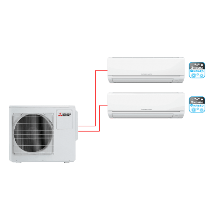 MITSUBISHI ELECTRIC MSZ-HJ35VA ER1 + MSZ-HJ50VA ER1 / MXZ-3HJ50VA ER1 мульти сплит-система MITSUBISHI ELECTRIC MSZ-HJ35VA ER1 + MSZ-HJ50VA ER1 / MXZ-3HJ50VA ER1 мульти сплит-система